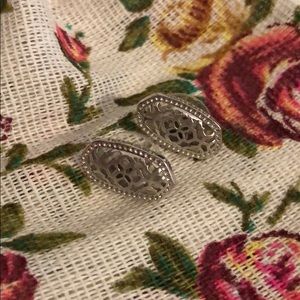 Silver Kendra Scott earrings